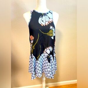Free People floral mini tunic dress - top